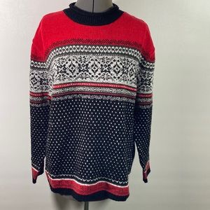 Carolina Colours Pull Over Rolled Edges Mockneck Long Sleeve Sweater Size M